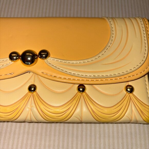 Disney Loungefly Beauty And The Beast 30th Anniversary Belle Yellow Dress Wallet - Picture 3 of 16